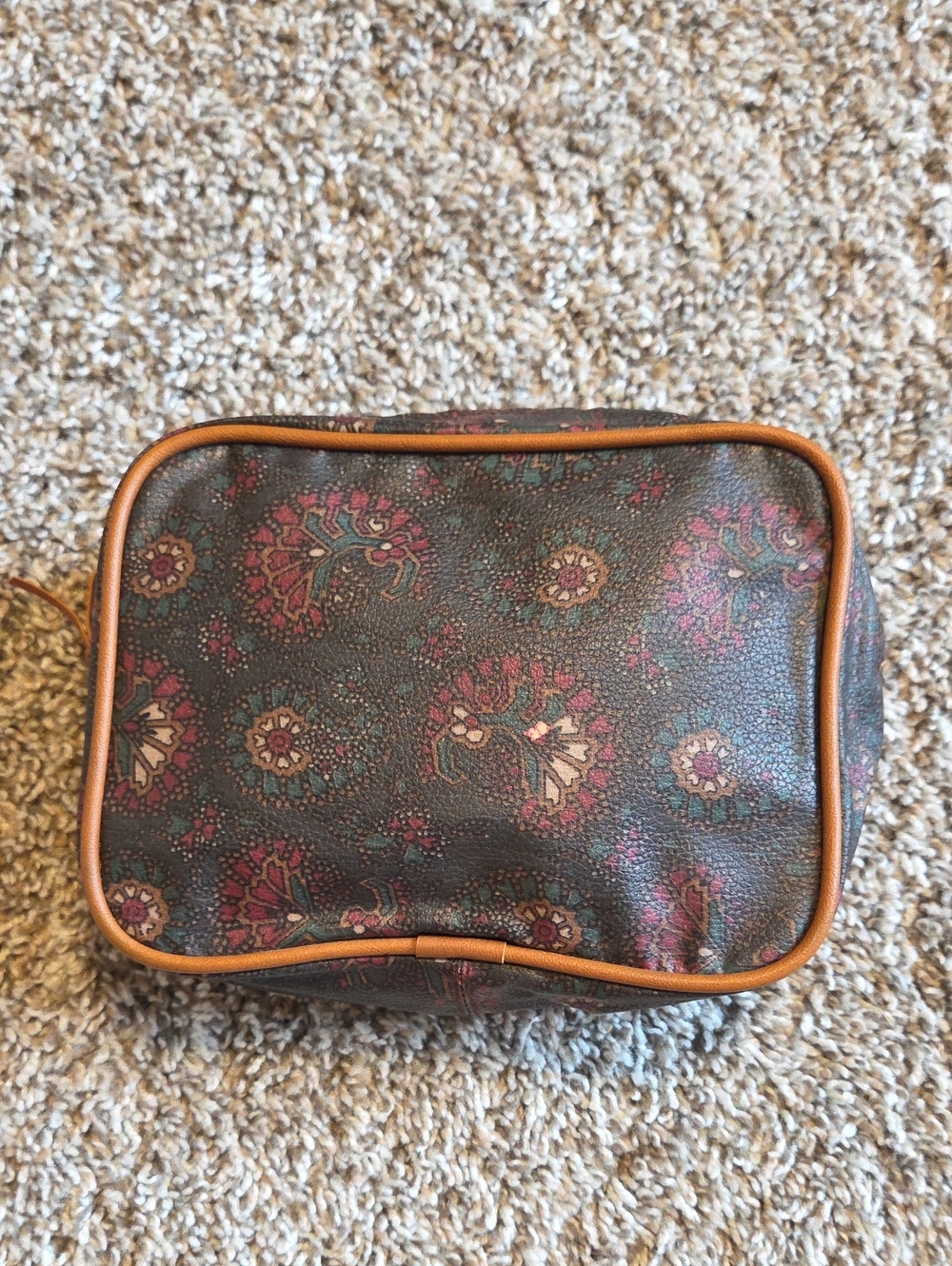 Vintage AVON Paisley Makeup Bag